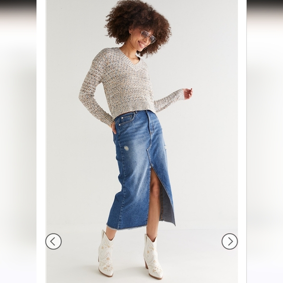 mi ami for Francesca's Kristin Yarn Knit Pullover Sweater NWT - Picture 3 of 13